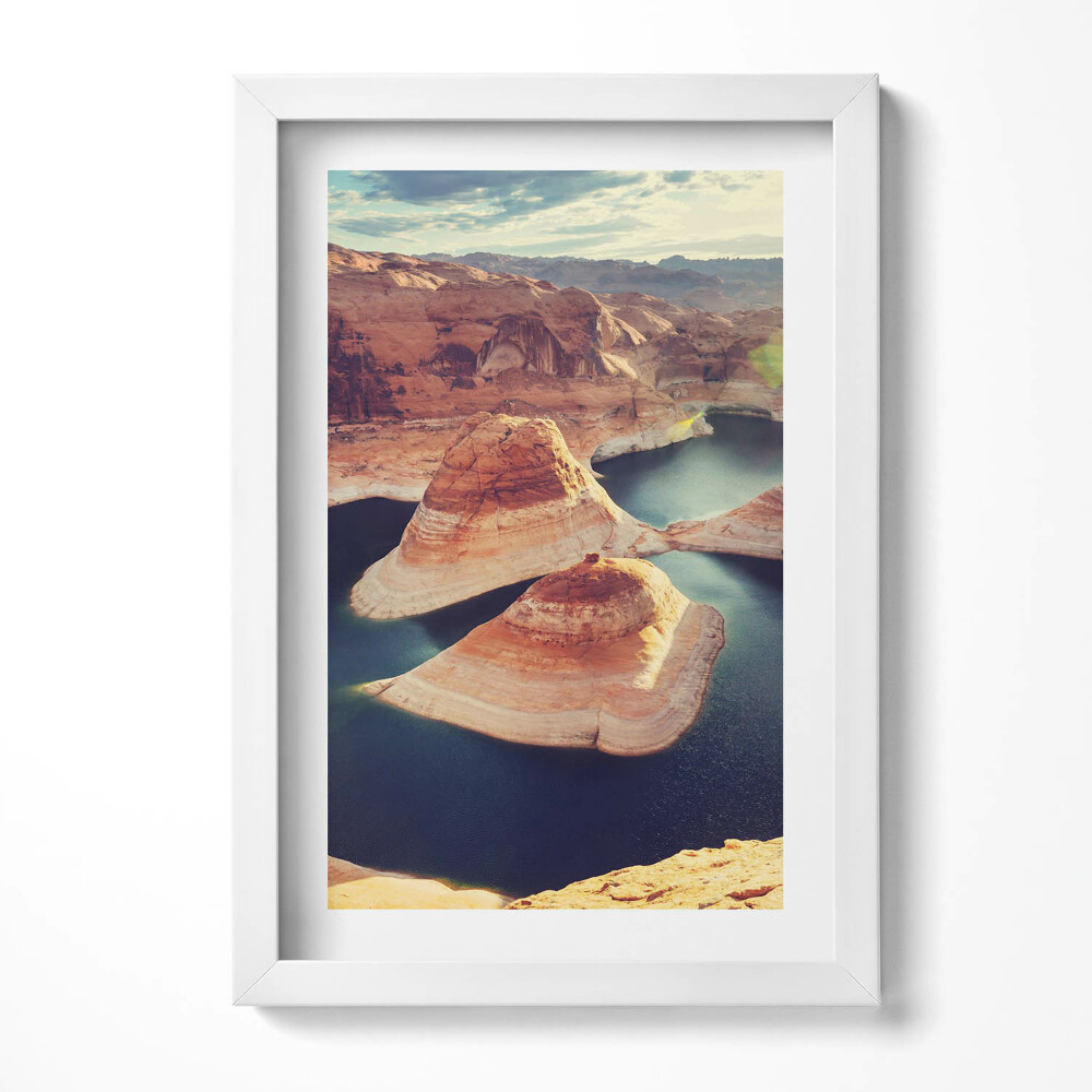 Tablou living cu rama decorativ Lacul Powel, SUA