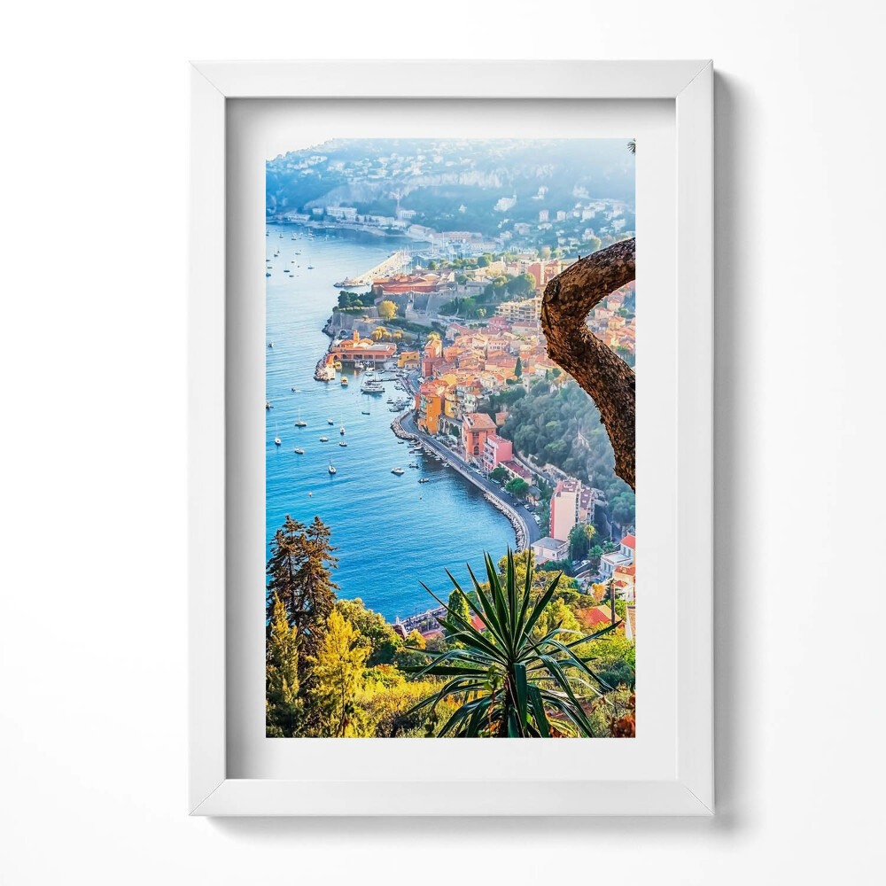 Tablou living cu rama decorativ Satul Villefranche-sur-Mer