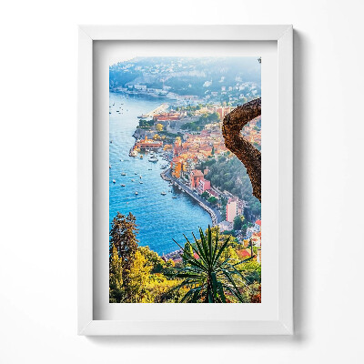 Tablou living cu rama decorativ Satul Villefranche-sur-Mer