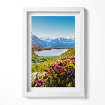 Tablou living cu rama decorativ Ghețarul Mont Blanc Chamonix