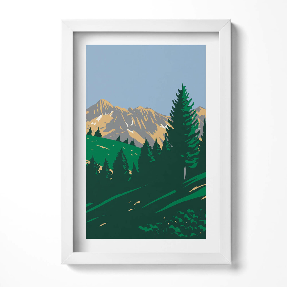 Tablou living cu rama decorativ Parcul Național din Alpii Franța
