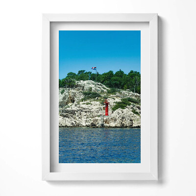 Tablou living cu rama decorativ Traseu pitoresc Split Croația