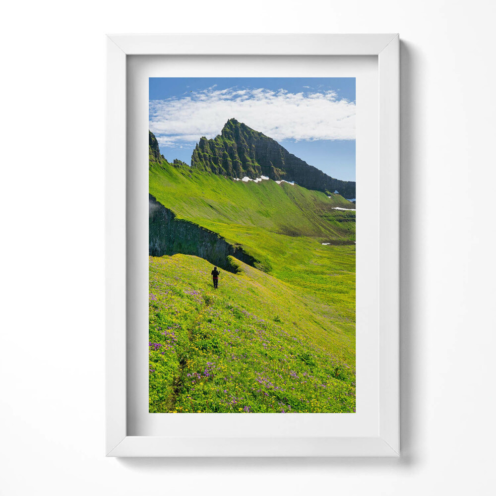 Tablou living cu rama decorativ Rezervația Hornstrandir din Islanda