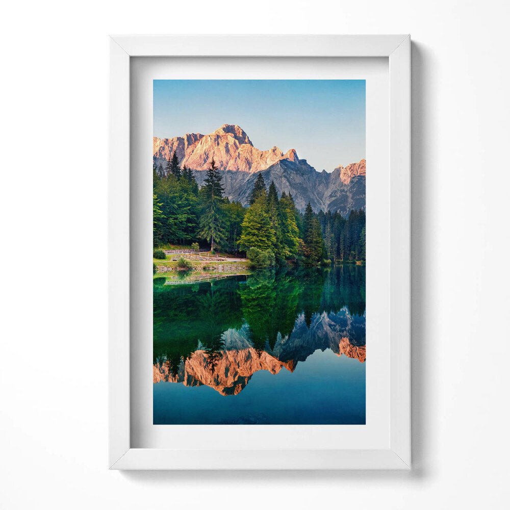 Tablou rama decorativ Peisaj lacustru