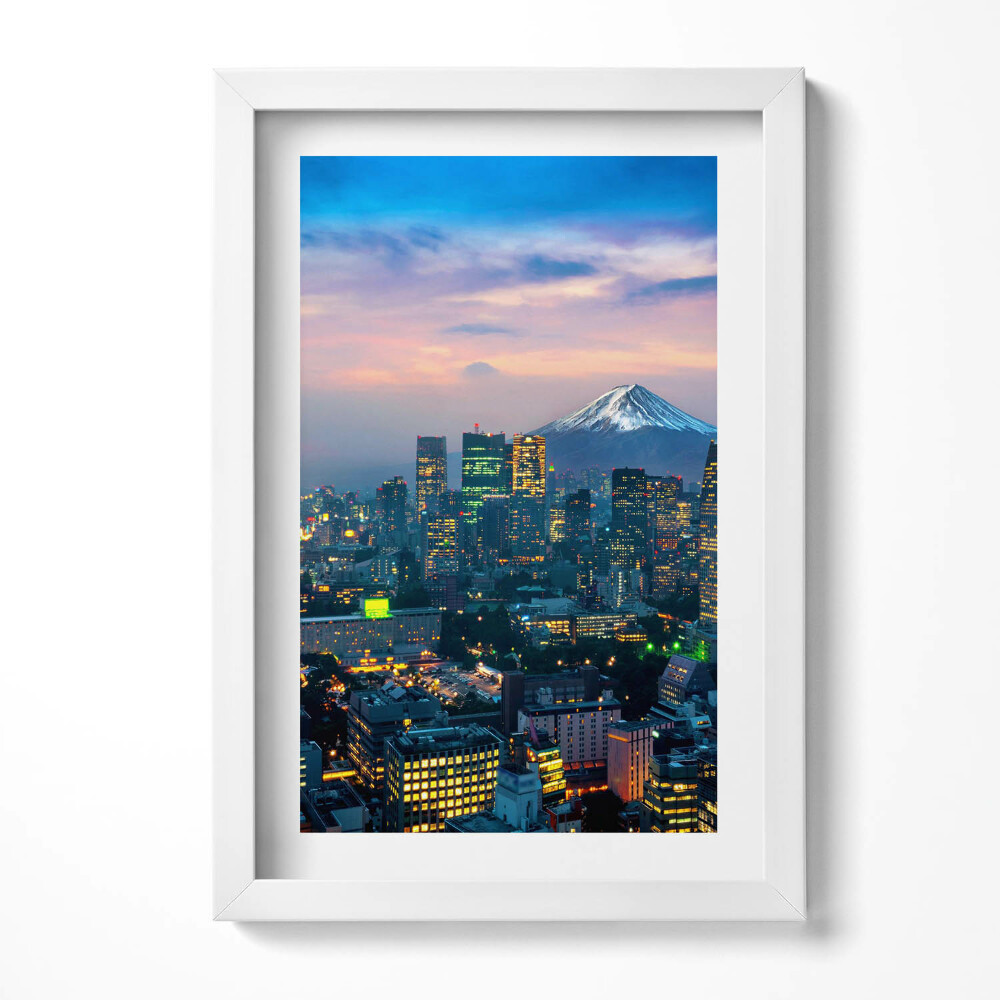 Tablou living cu rama decorativ Orașul noaptea