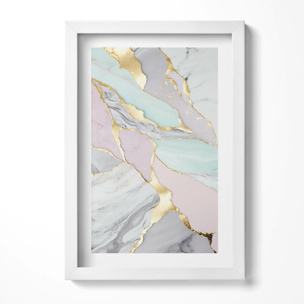 Tablou living cu rama decorativ Model de marmură