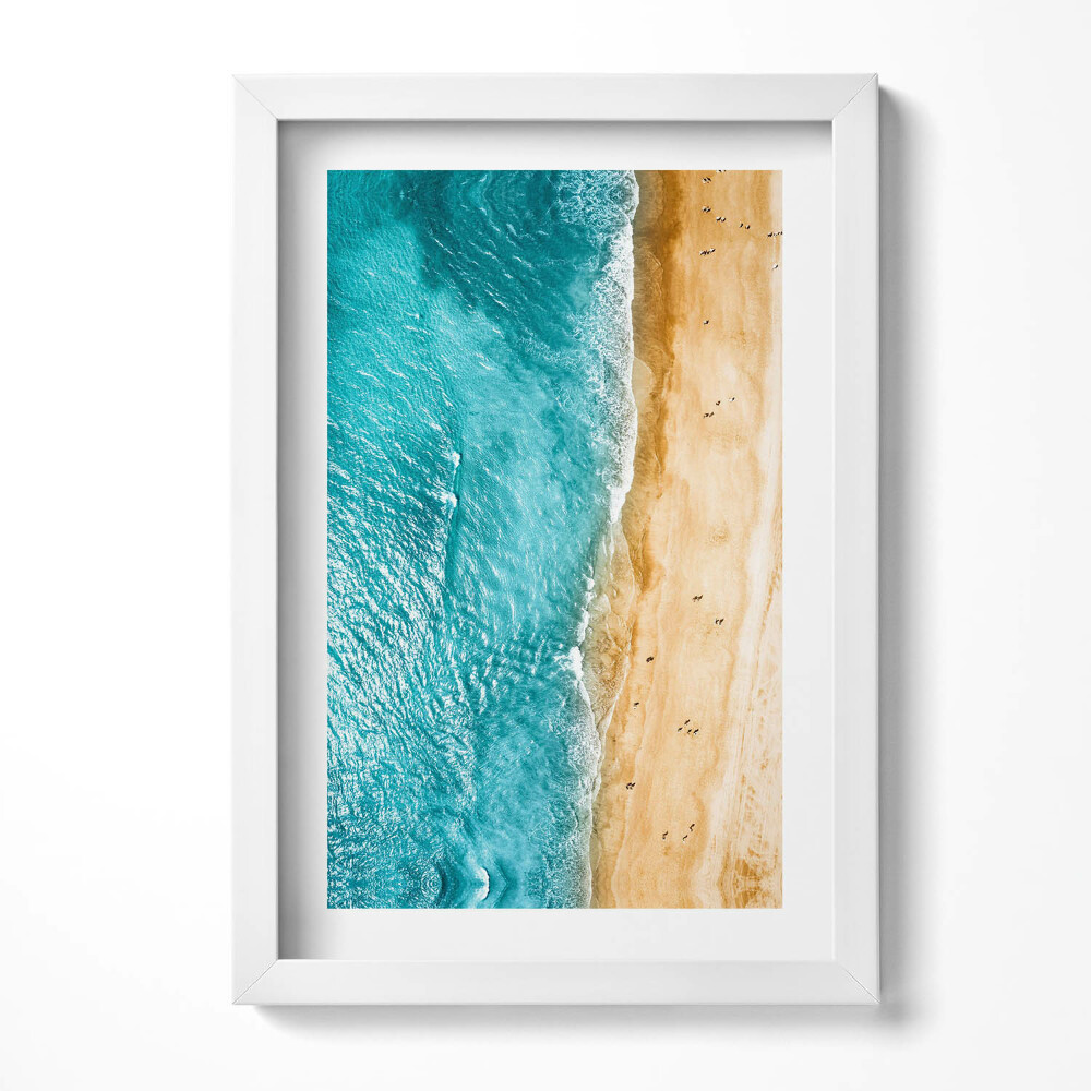 Tablou rama decorativ oameni de plajă la mare