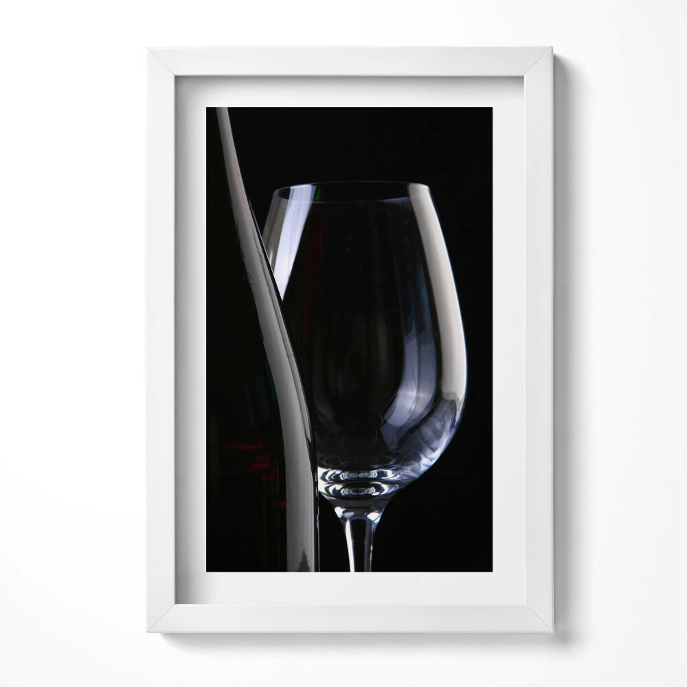 Tablou rama decorativ Un pahar și o sticlă