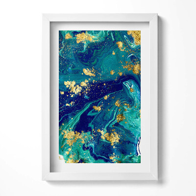 Tablou rama decorativ Abstracție cu aur