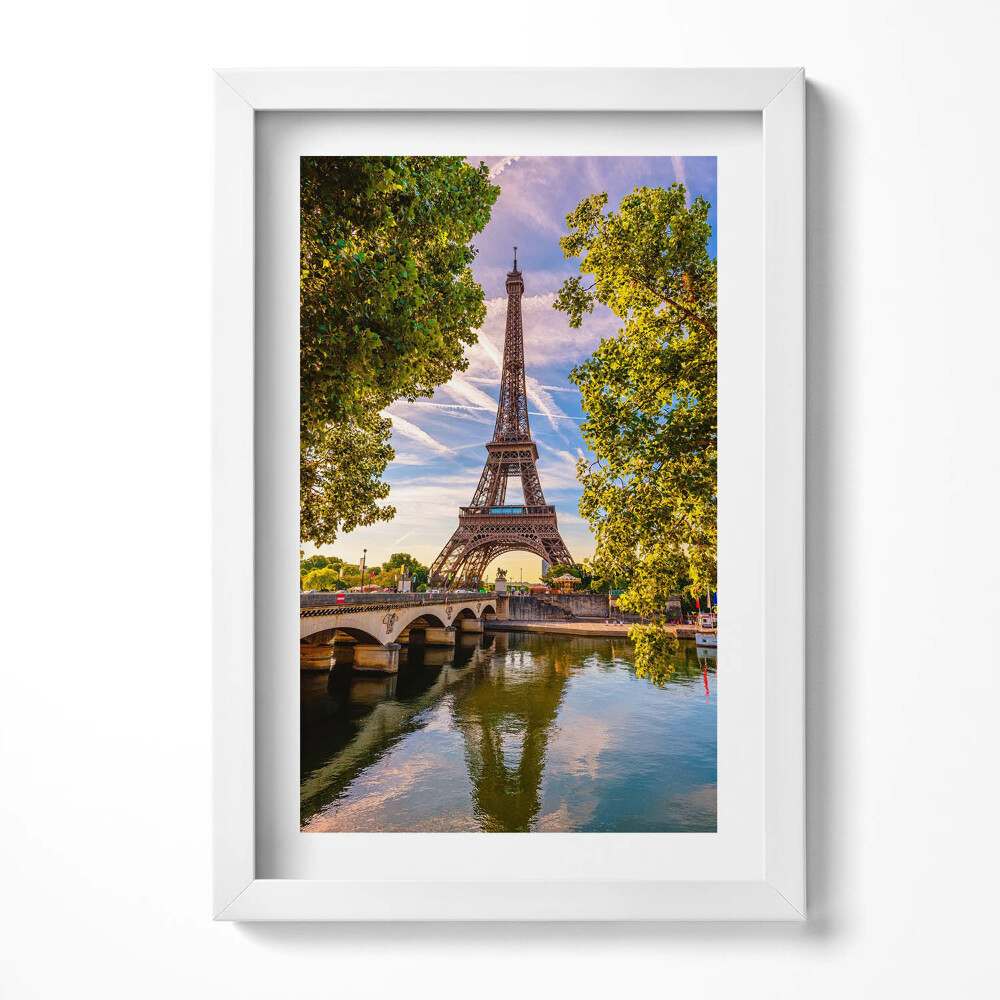Tablou rama decorativ Turnul Eiffel printre copaci