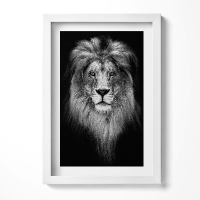 Tablou rama decorativ Pisica sălbatică cu cap de leu