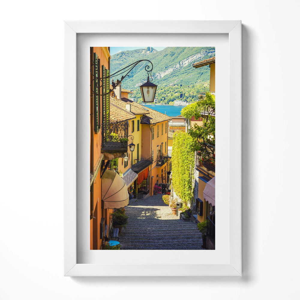 Tablou rama decorativ Stradă pitorească a unui oraș italian