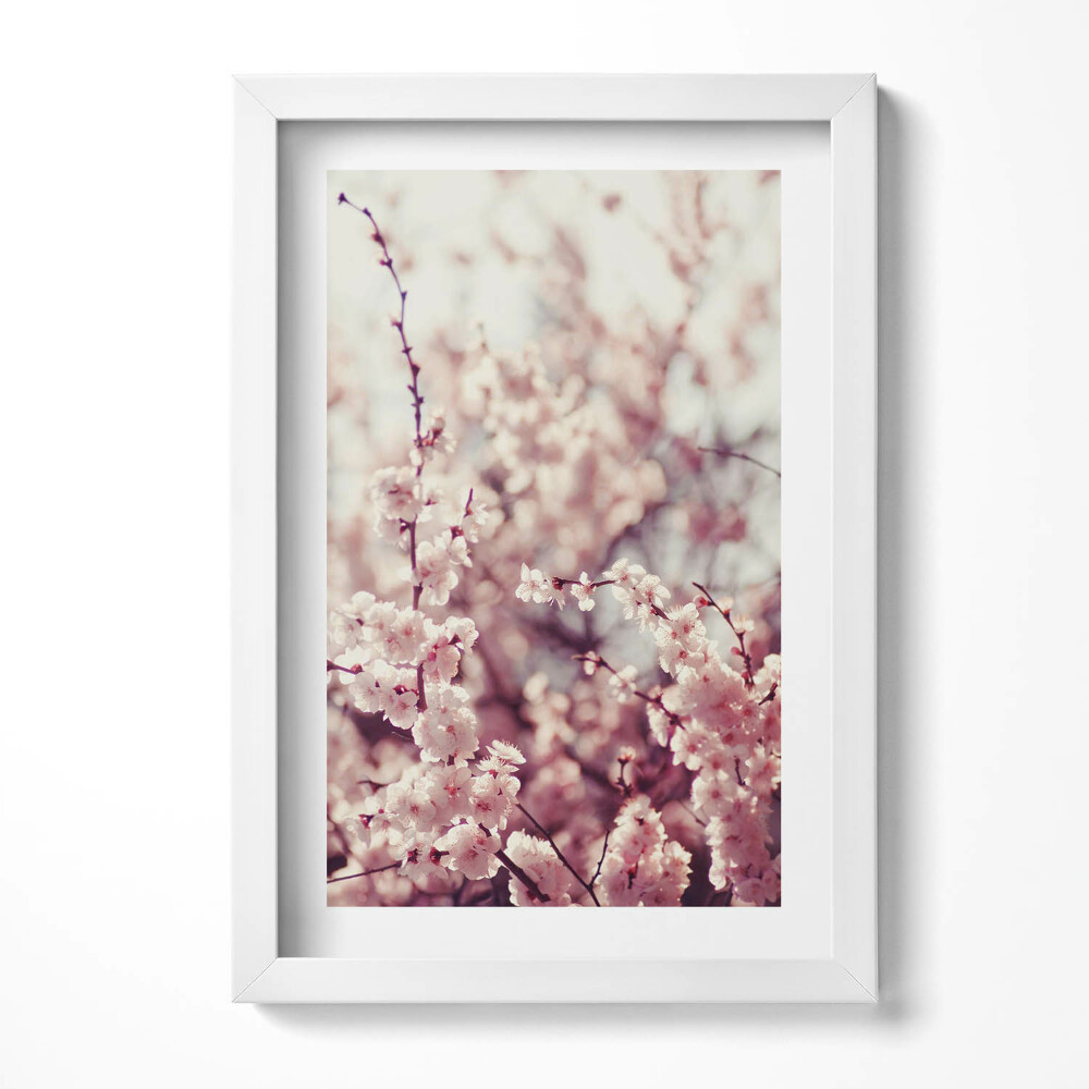 Tablou rama decorativ Flori frumoase de primăvară în copac