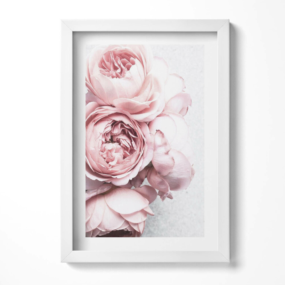 Tablou rama decorativ Buchet romantic delicat de flori