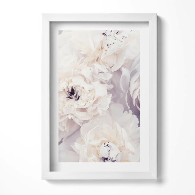 Tablou rama decorativ Flori delicate de bujor