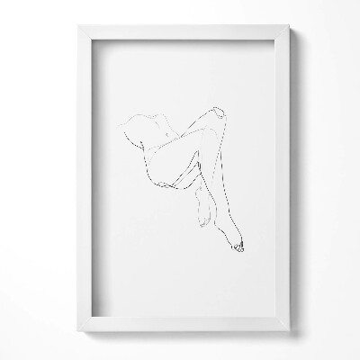 Tablou rama decorativ Artă liniară a corpului feminin
