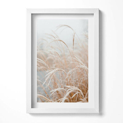 Tablou living cu rama decorativ Ierburi delicate boho