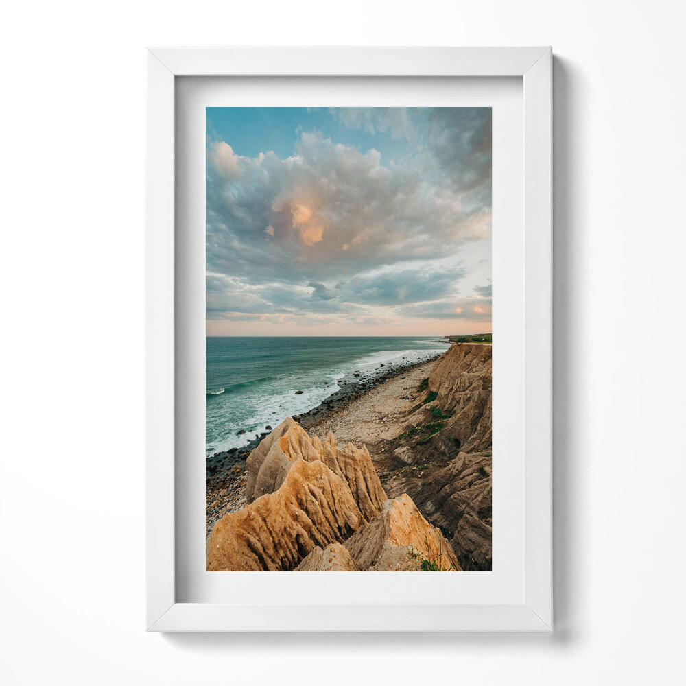 Tablou living cu rama decorativ Peisaj de vară al mării, cerului și coastei