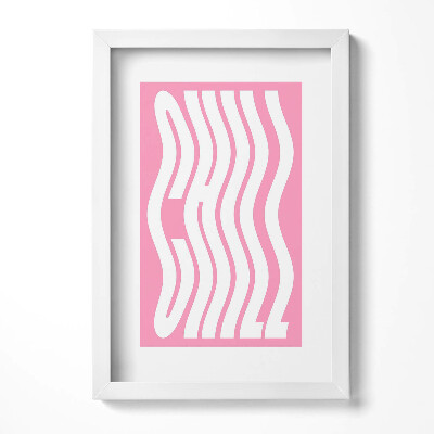 Tablou rama decorativ Litere ondulate «