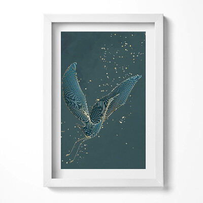 Tablou rama decorativ Macara abstractă în aur