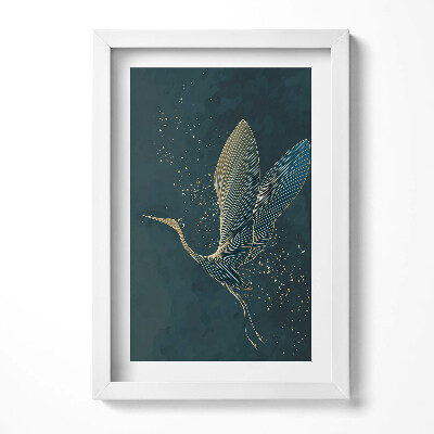 Tablou rama decorativ Macara abstractă în aur