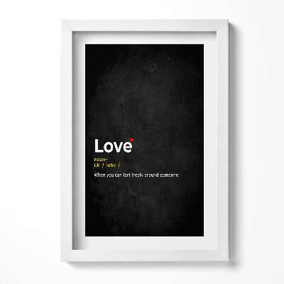 Tablou rama decorativ Definiția creativă a iubirii
