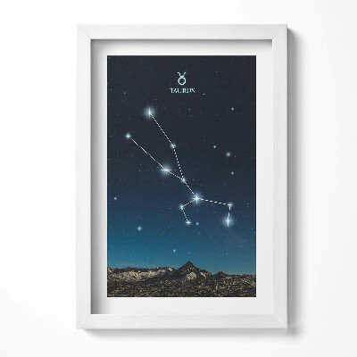 Tablou rama decorativ Constelația zodiacală Taur