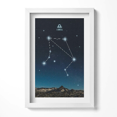 Tablou rama decorativ Constelația zodiacală Balanță