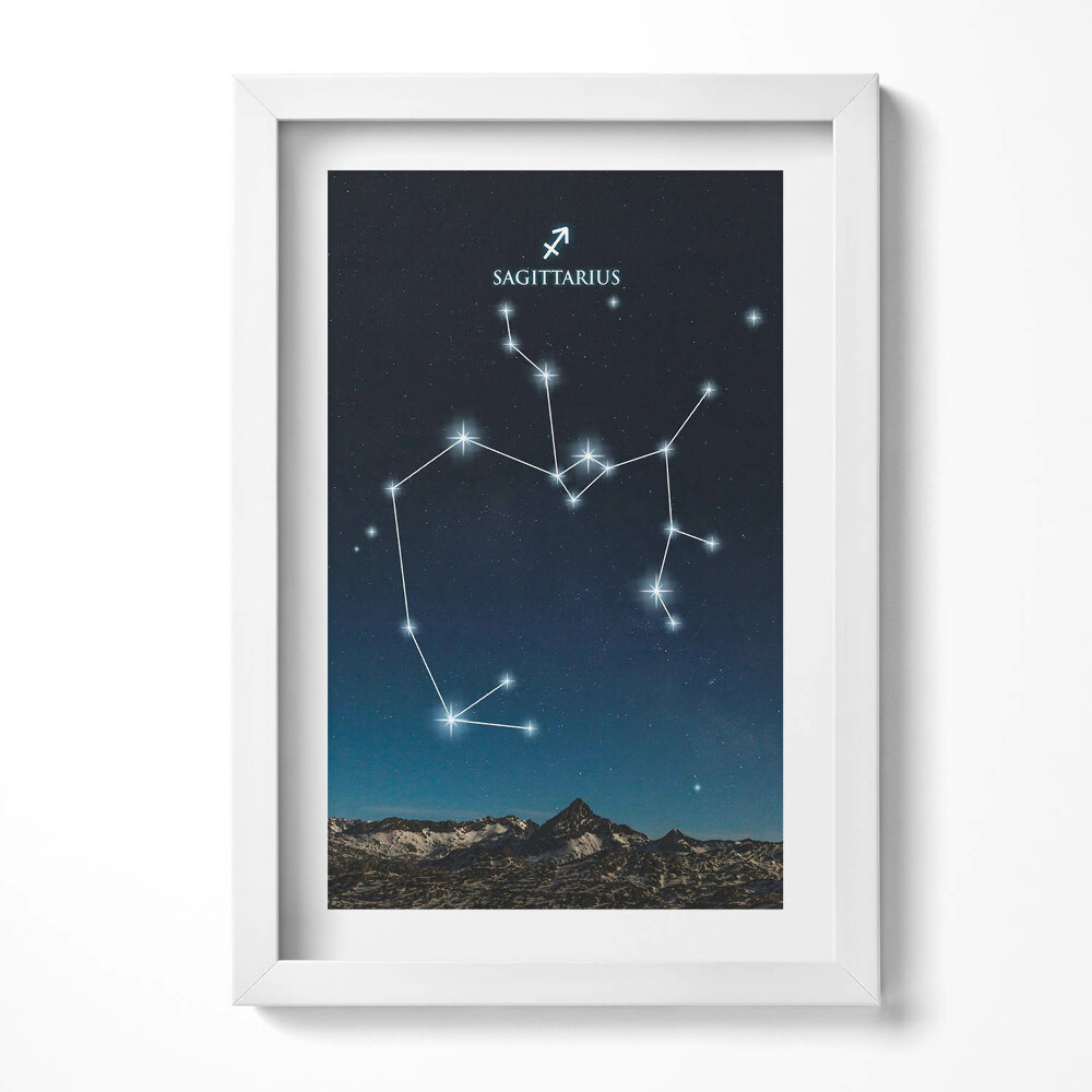 Tablou rama decorativ Constelația zodiacală Săgetător