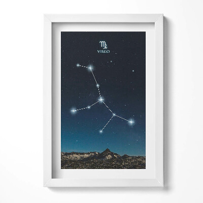 Tablou living cu rama decorativ Constelația zodiacală Fecioară