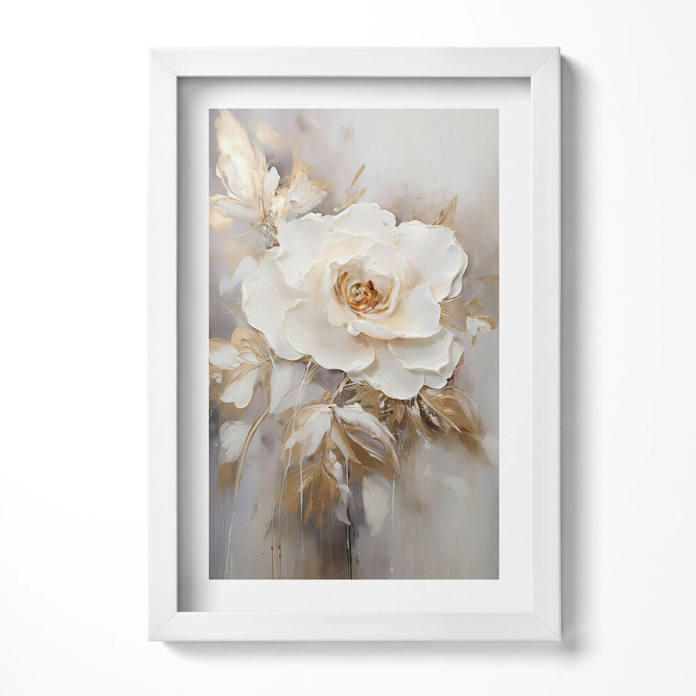 Tablou rama decorativ Floare pictată delicat