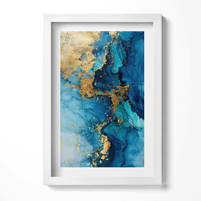 Tablou rama decorativ Glamour abstract cu aur