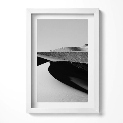 Tablou rama decorativ Peisaj deșertic minimalist alb-negru