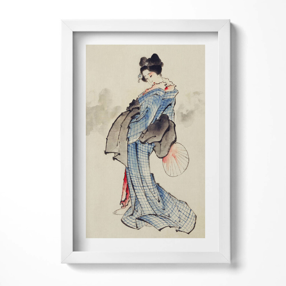 Tablou rama decorativ Femeie asiatică în kimono