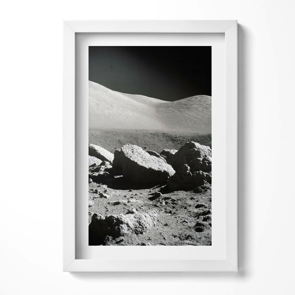 Tablou rama decorativ Fotografie de rocă lunară NASA
