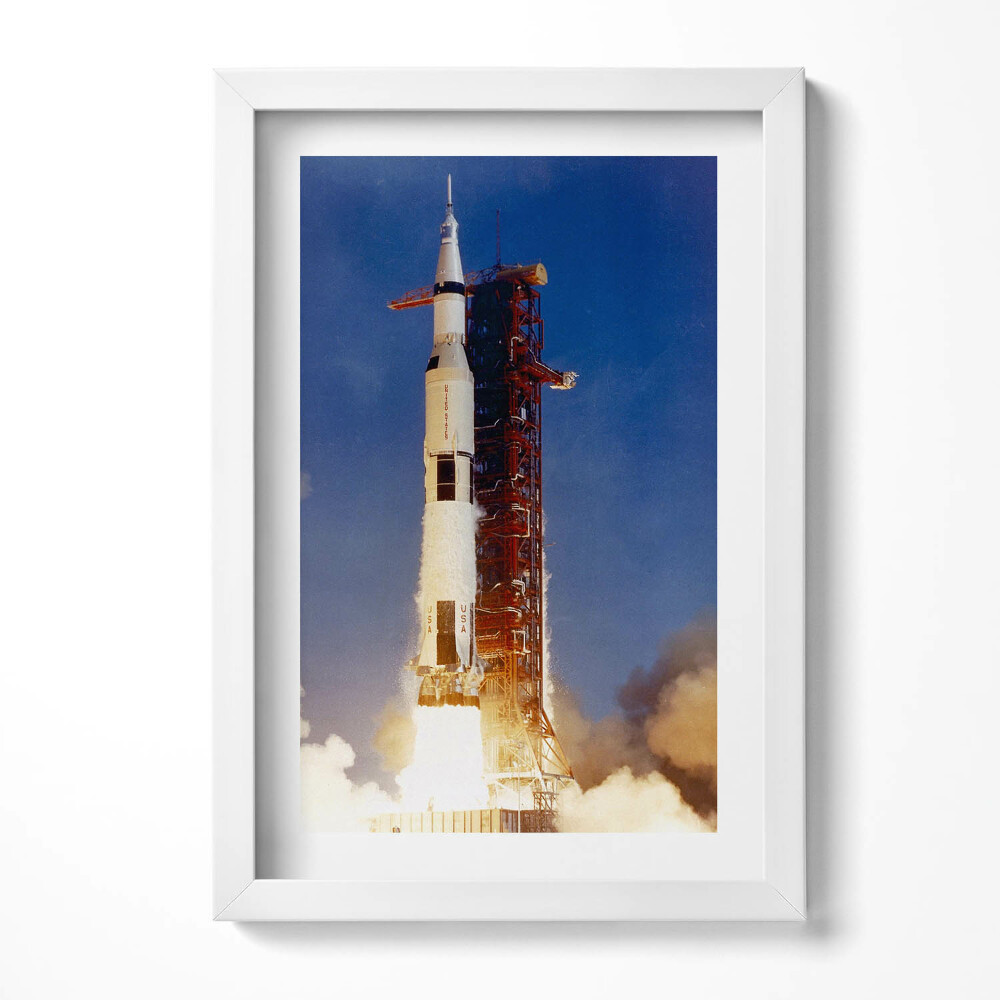 Tablou living cu rama decorativ Lansarea rachetei spațiale NASA