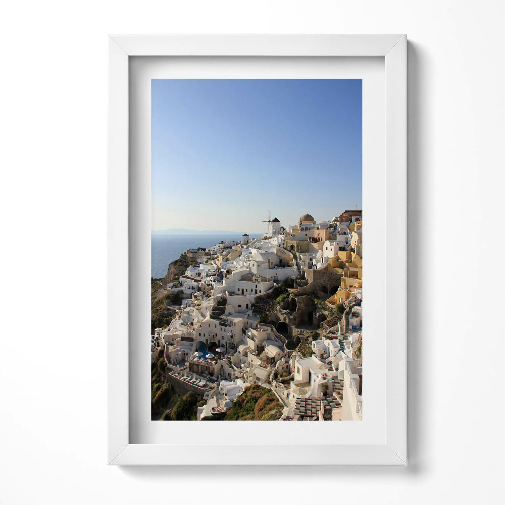 Tablou rama decorativ Arhitectura din Santorini, Grecia