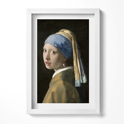 Tablou rama decorativ Pictând Fata cu Cercel de Perlă