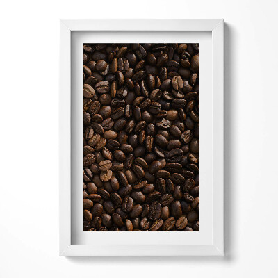 Tablou rama decorativ boabe de cafea Arabica