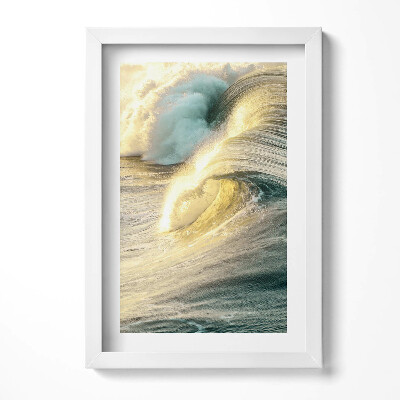 Tablou living cu rama decorativ Valurile mării în lumina soarelui