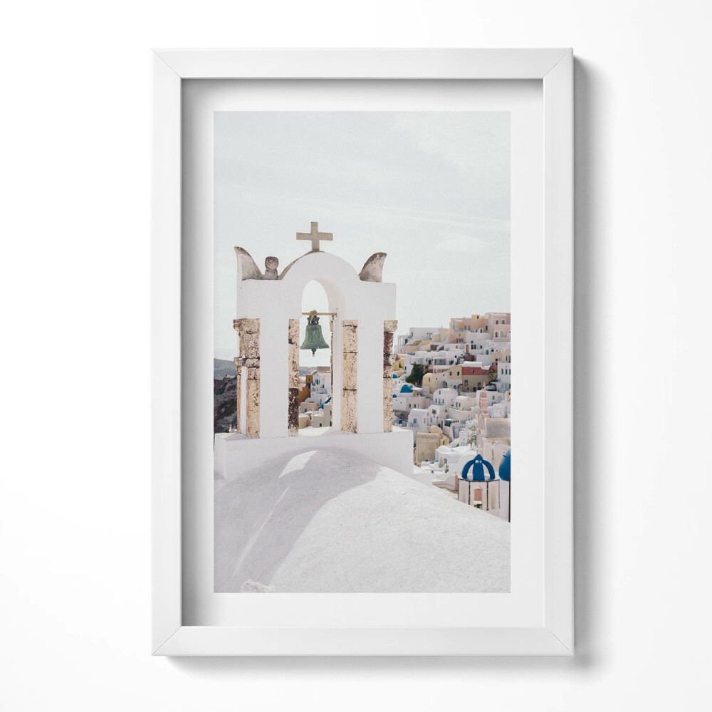 Tablou rama decorativ Arhitectura Greciei Santorini