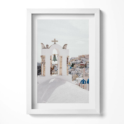 Tablou rama decorativ Arhitectura Greciei Santorini