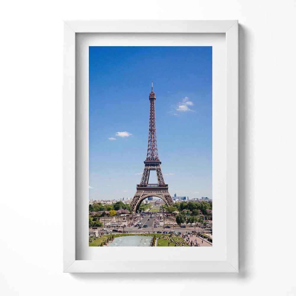 Tablou living cu rama decorativ Peisaj Turnul Eiffel Paris Franța