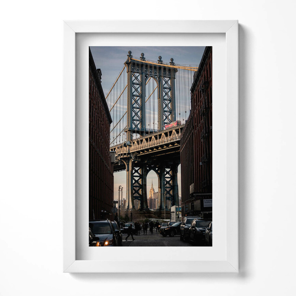 Tablou living cu rama decorativ Podul și clădirile de arhitectură