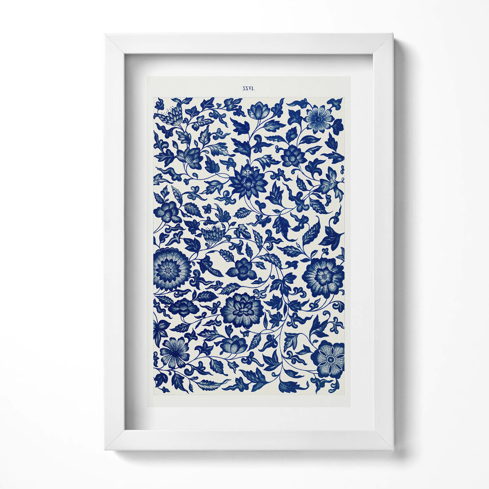 Tablou rama decorativ Model floral vintage