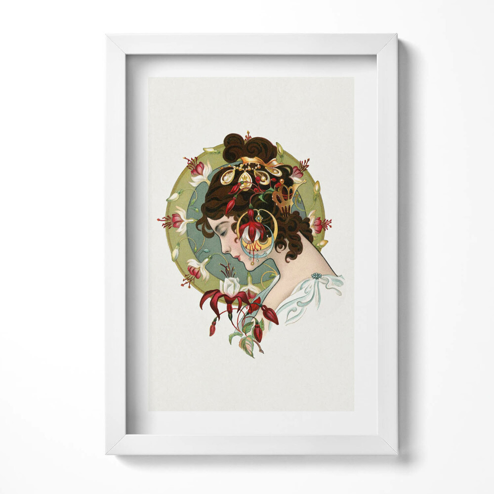 Tablou rama decorativ Portretul unei femei frumoase