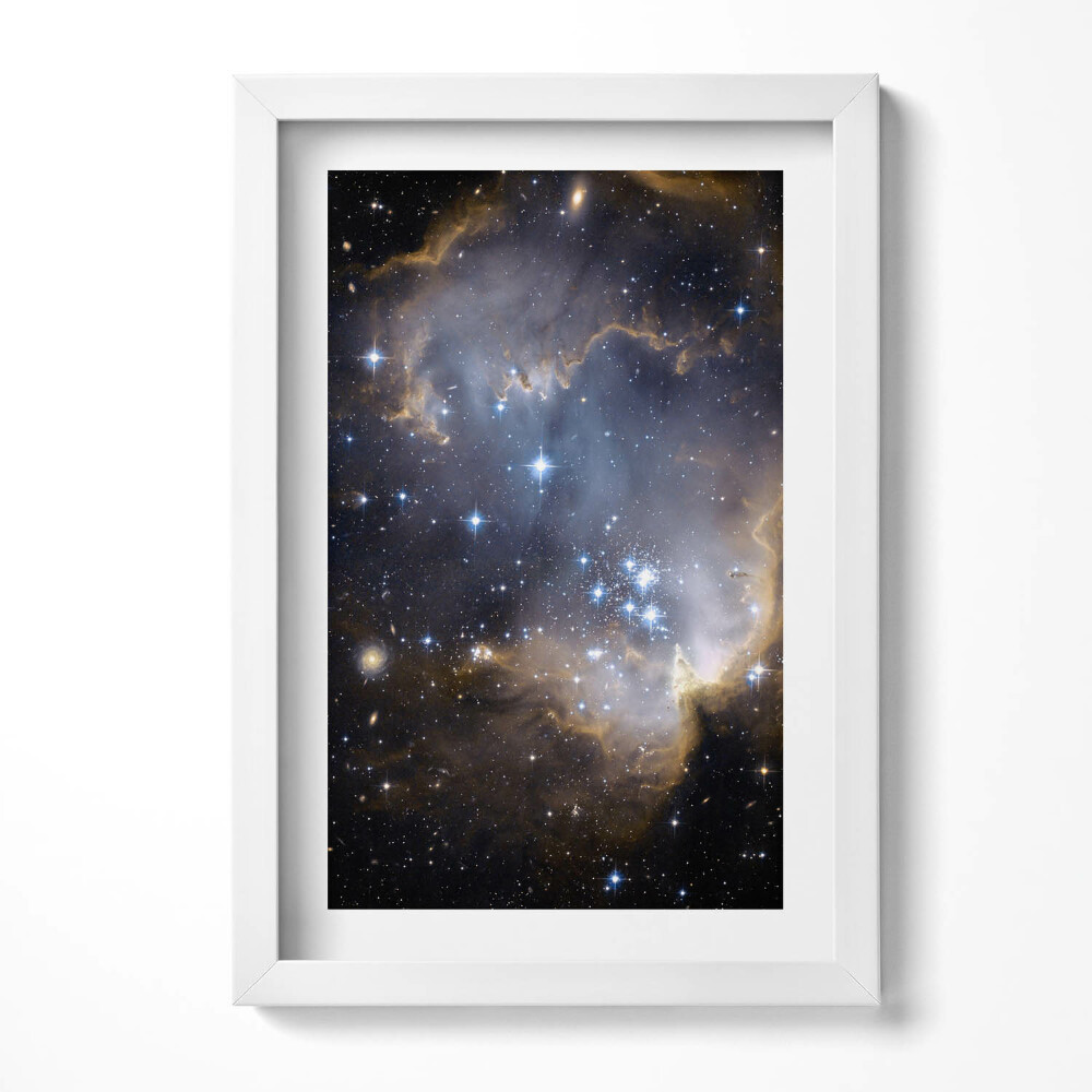 Tablou living cu rama decorativ Spațiu foto NASA și stele