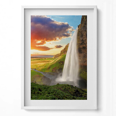 Tablou rama modern Cascadă în Islanda