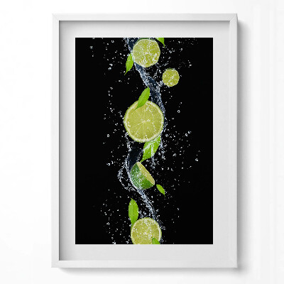 Tablou rama modern Apă de mentă cu lime