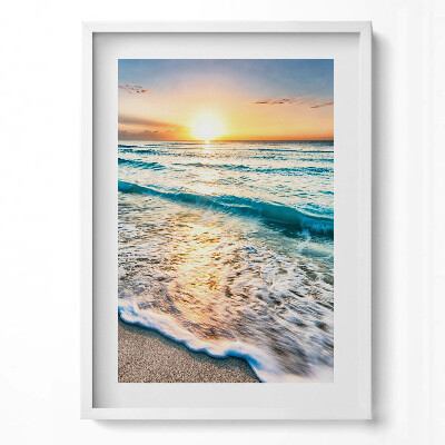 Tablou living cu rama modern Nisip de mare pe plajă